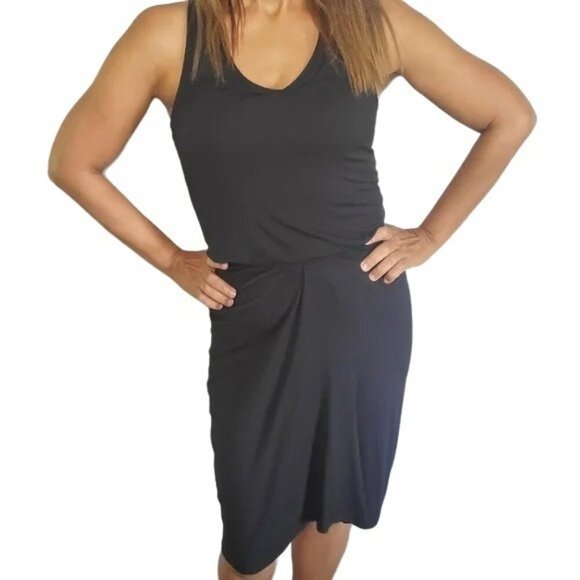 Athleta Daytrip Black Racerback Tank Dress - Picture 1 of 7